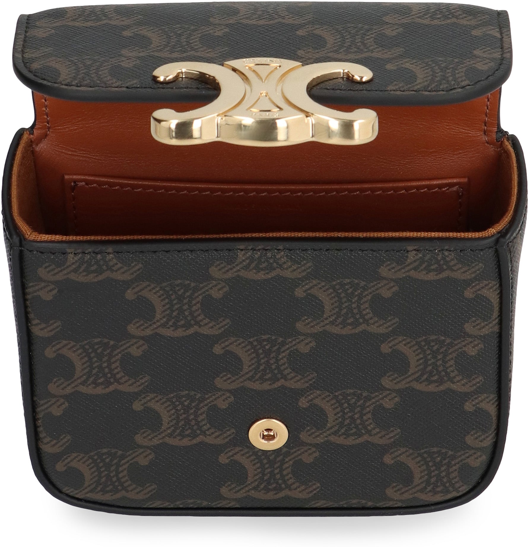 CELINE Mini Claude Leather Wallet