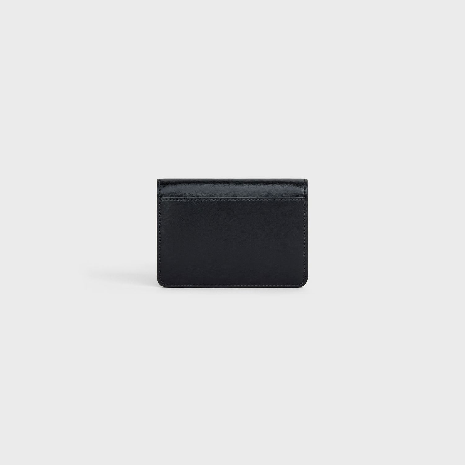 CELINE Mini Leather Card Holder with Flap