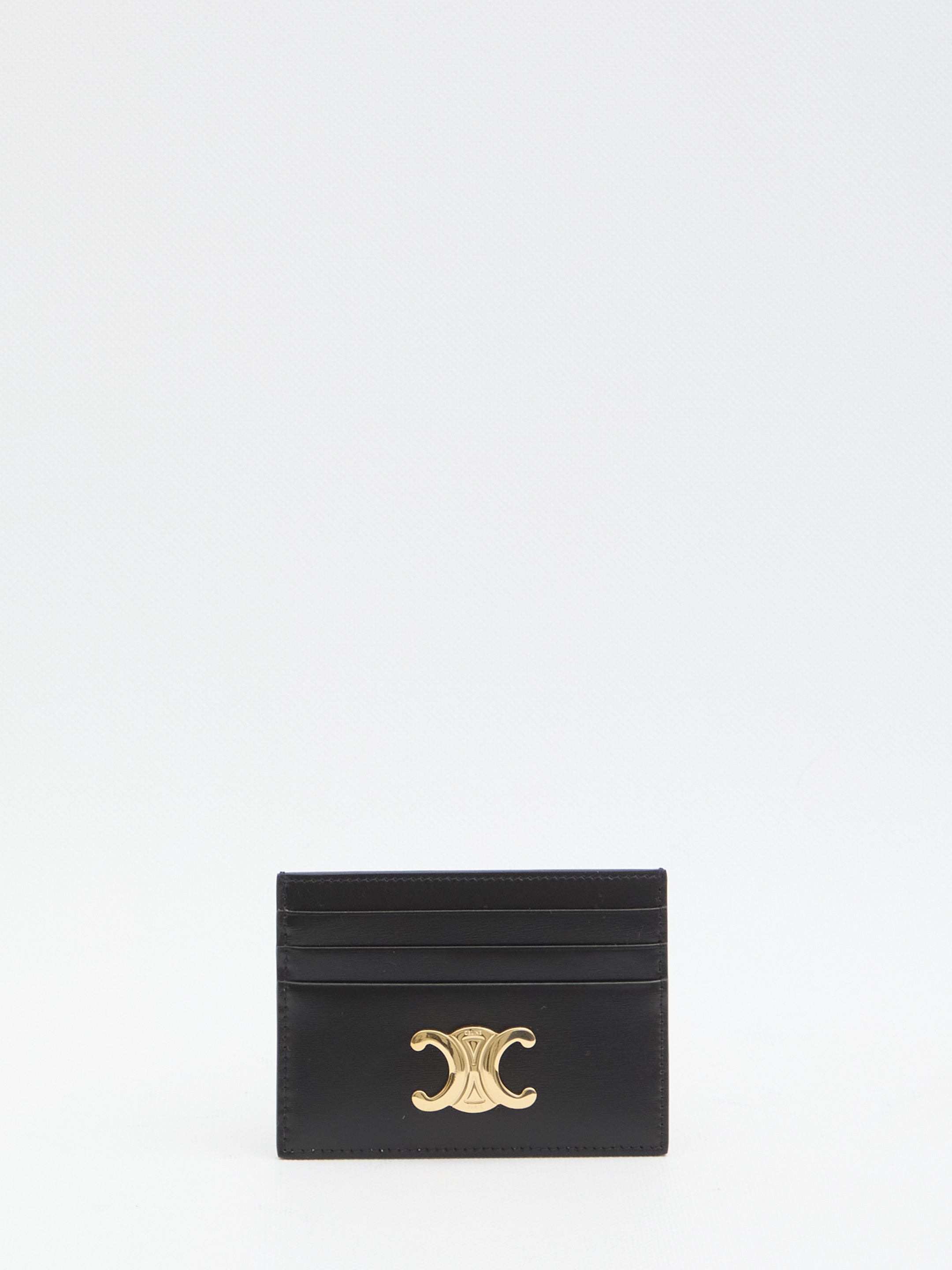 CELINE Mini Triomphe Leather Card Holder (11cm x 8cm)