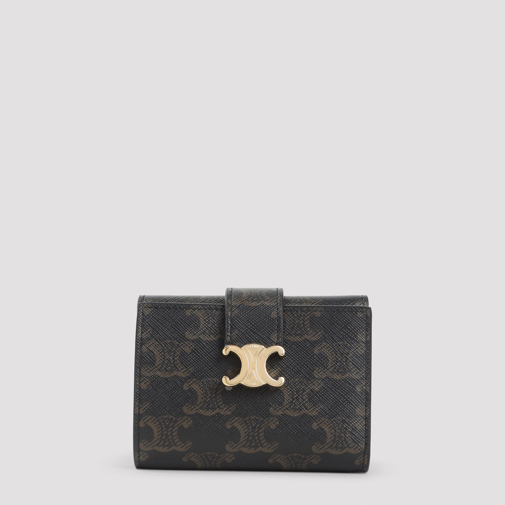 CELINE Mini Fine Strap Canvas Wallet