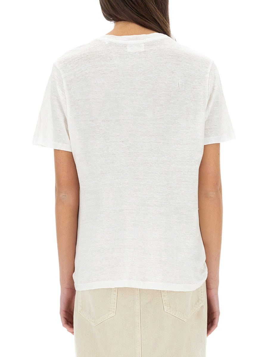MARANT ÉTOILE Regular Fit Linen T-Shirt