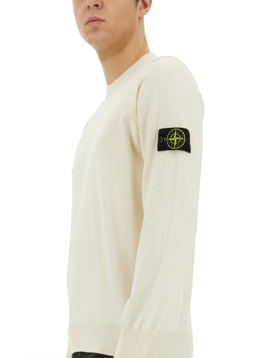 STONE ISLAND Men's Logo Sweater - Size L