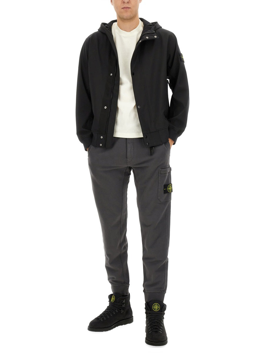 STONE ISLAND Men's Jacket with Hood - Size L