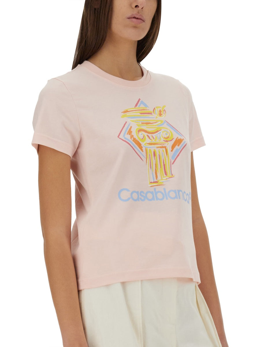 CASABLANCA Fitted T-Shirt - Women - Size S