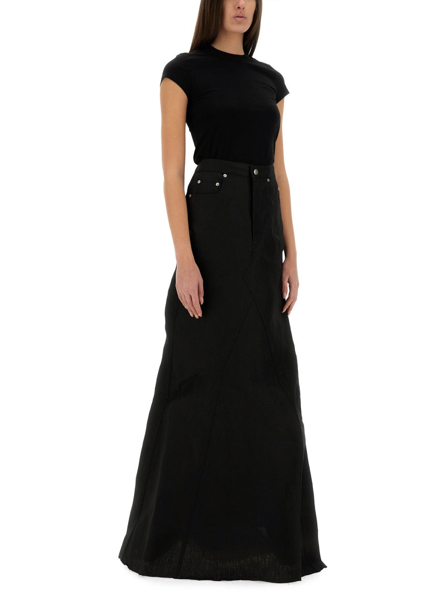 RICK OWENS Mini Cropped T-Shirt