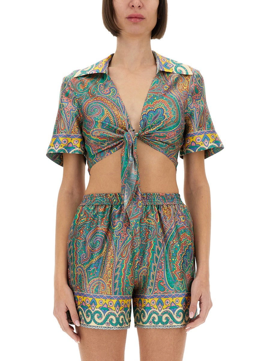 ETRO Women's Mini Silk Top - Size S