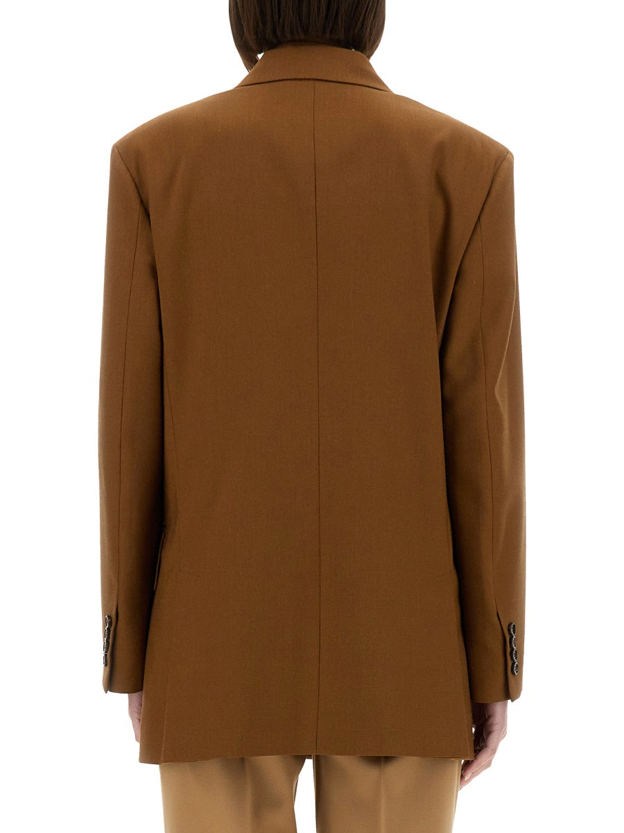 MAX MARA Wool Blend Double-Breasted Jacket - Size 42 IT