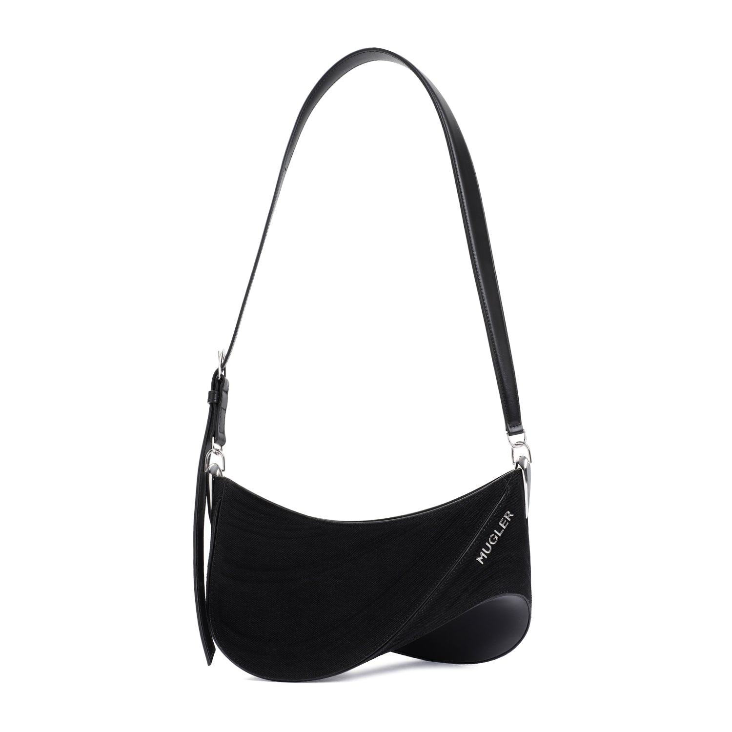MUGLER Curve Handbag - 29cm x 18cm x 15.5cm