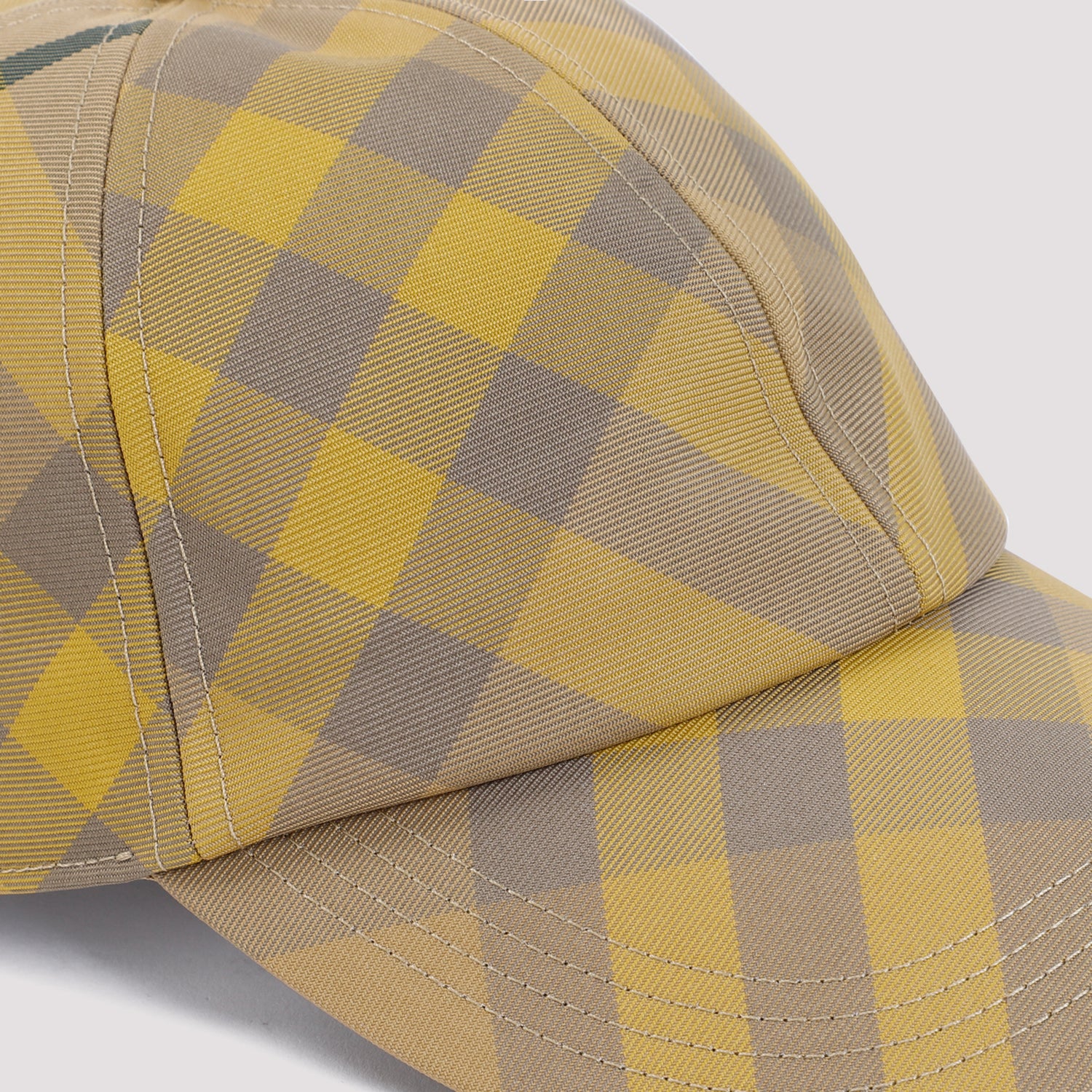 BURBERRY Check-Pattern Baseball Cap for Men - SS24