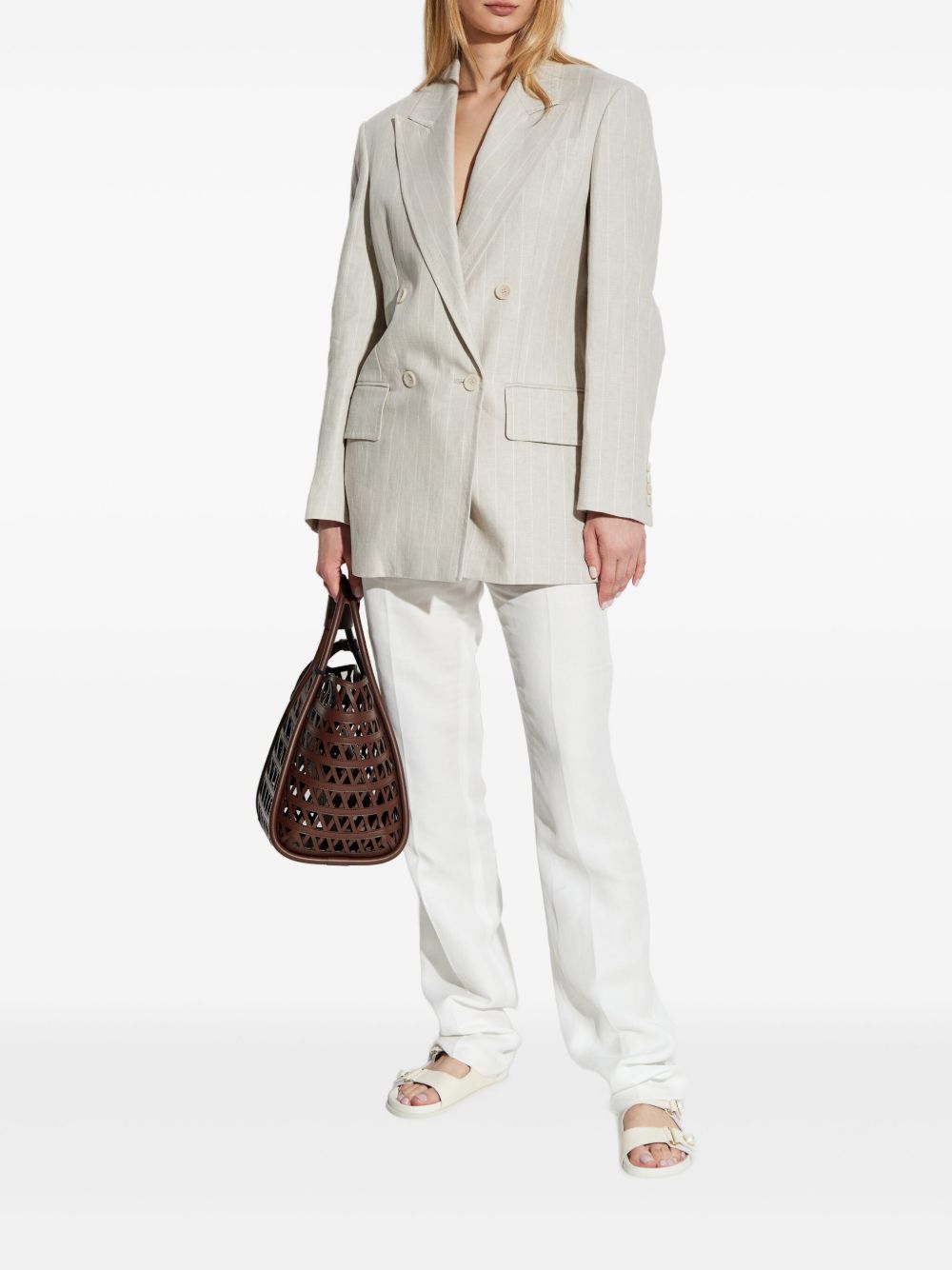 MAX MARA Double-Breasted Notch Lapel Blazer for Women