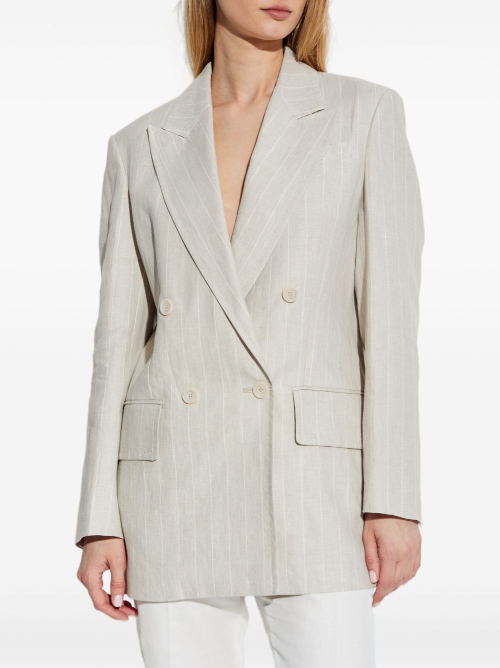 MAX MARA Double-Breasted Notch Lapel Blazer for Women