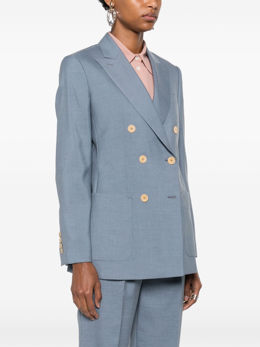 MAX MARA Double-Breasted Women's Blazer with Chest Pocket