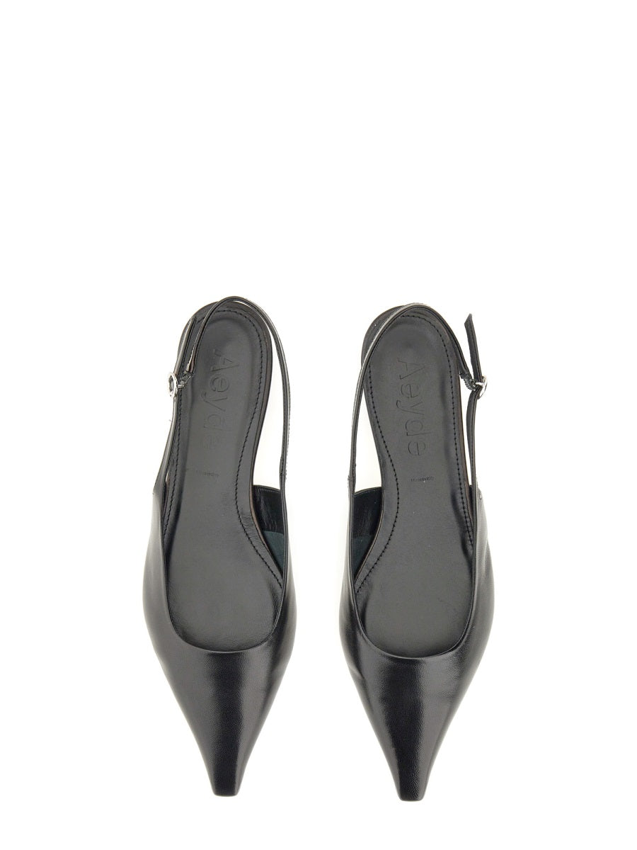 AEYDE Nappa Leather Ballerina Flats