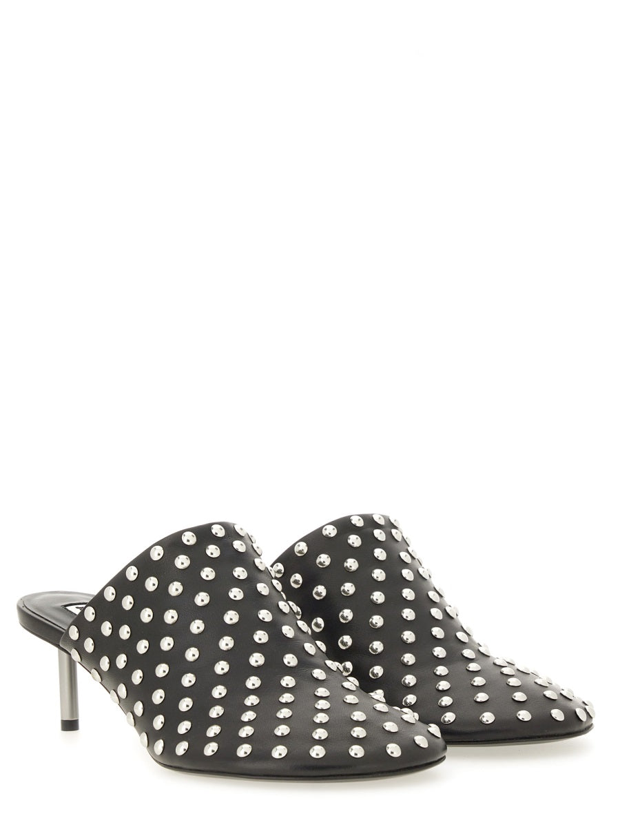 JIL SANDER Flat Nappa Leather Shoes with Studs