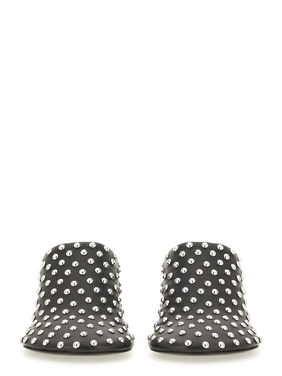 JIL SANDER Flat Nappa Leather Shoes with Studs