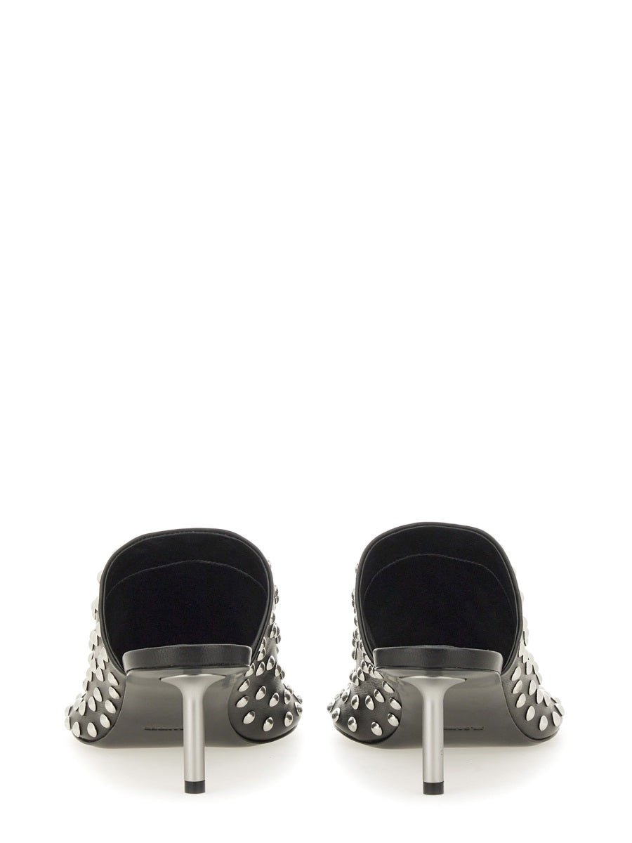 JIL SANDER Flat Nappa Leather Shoes with Studs