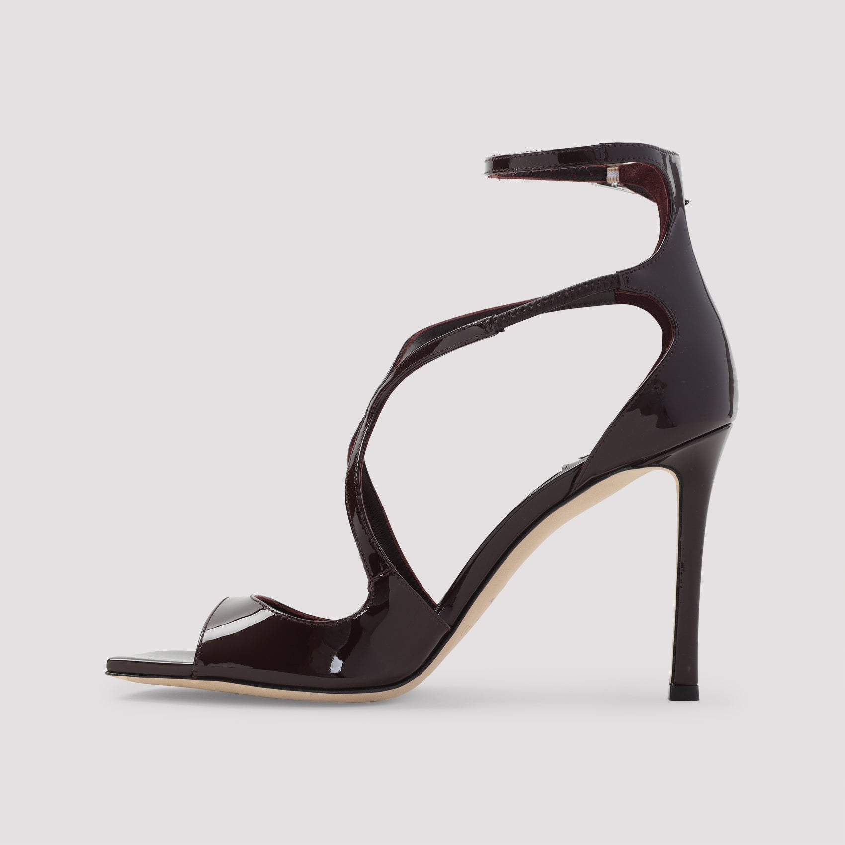 JIMMY CHOO Stylish Patent Leather 95mm Sandals