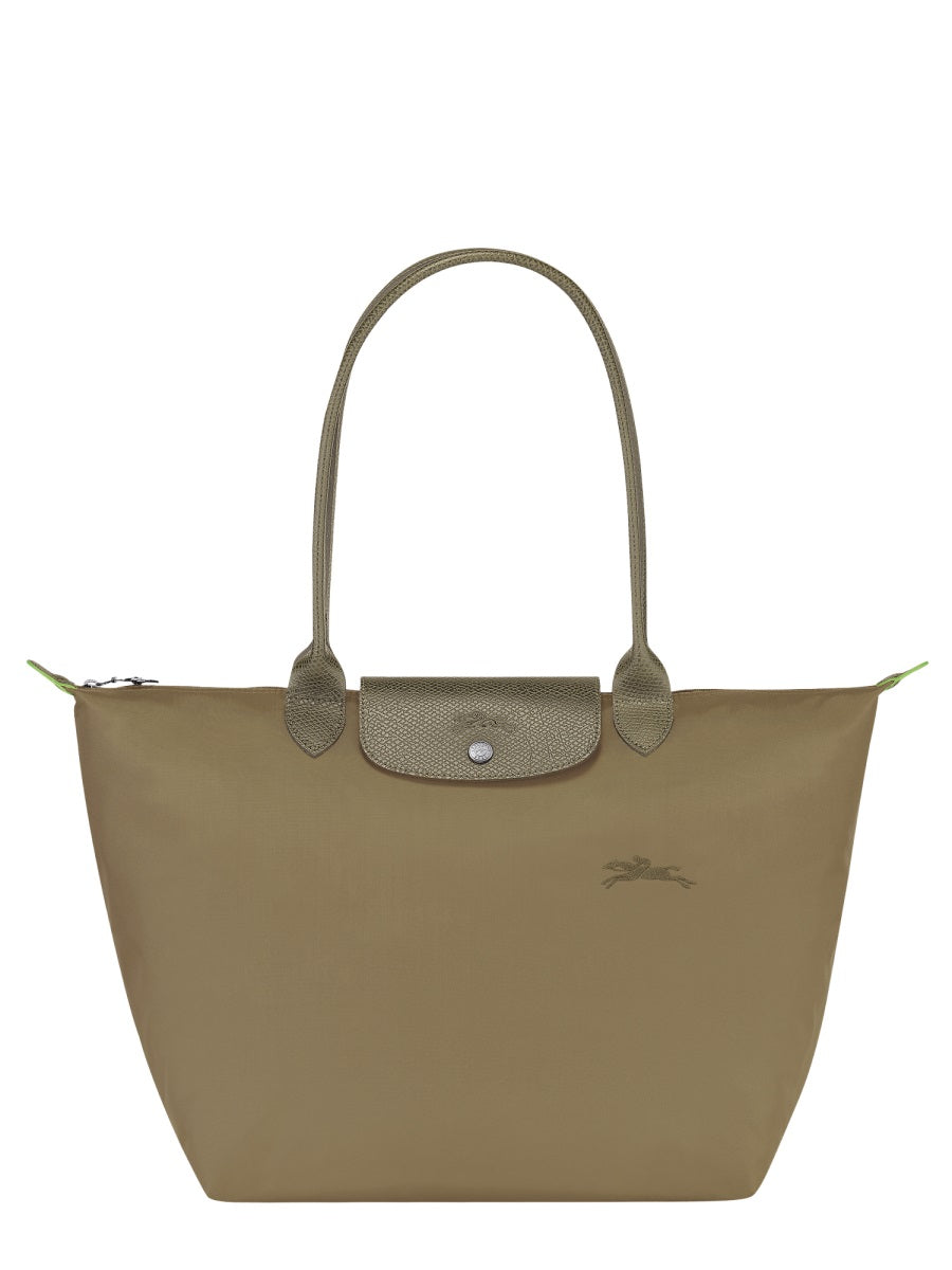 LONGCHAMP Large Handbag with Leather Accents