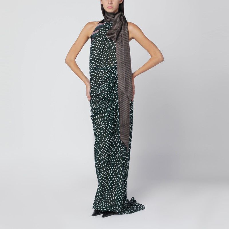DRIES VAN NOTEN Long Dress in Silk Blend - Size M