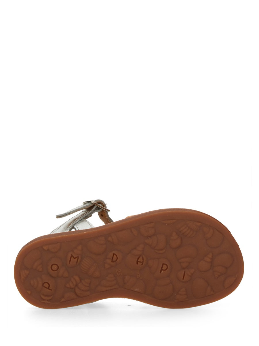 POM D'API Kids' Mini Leather Sandals