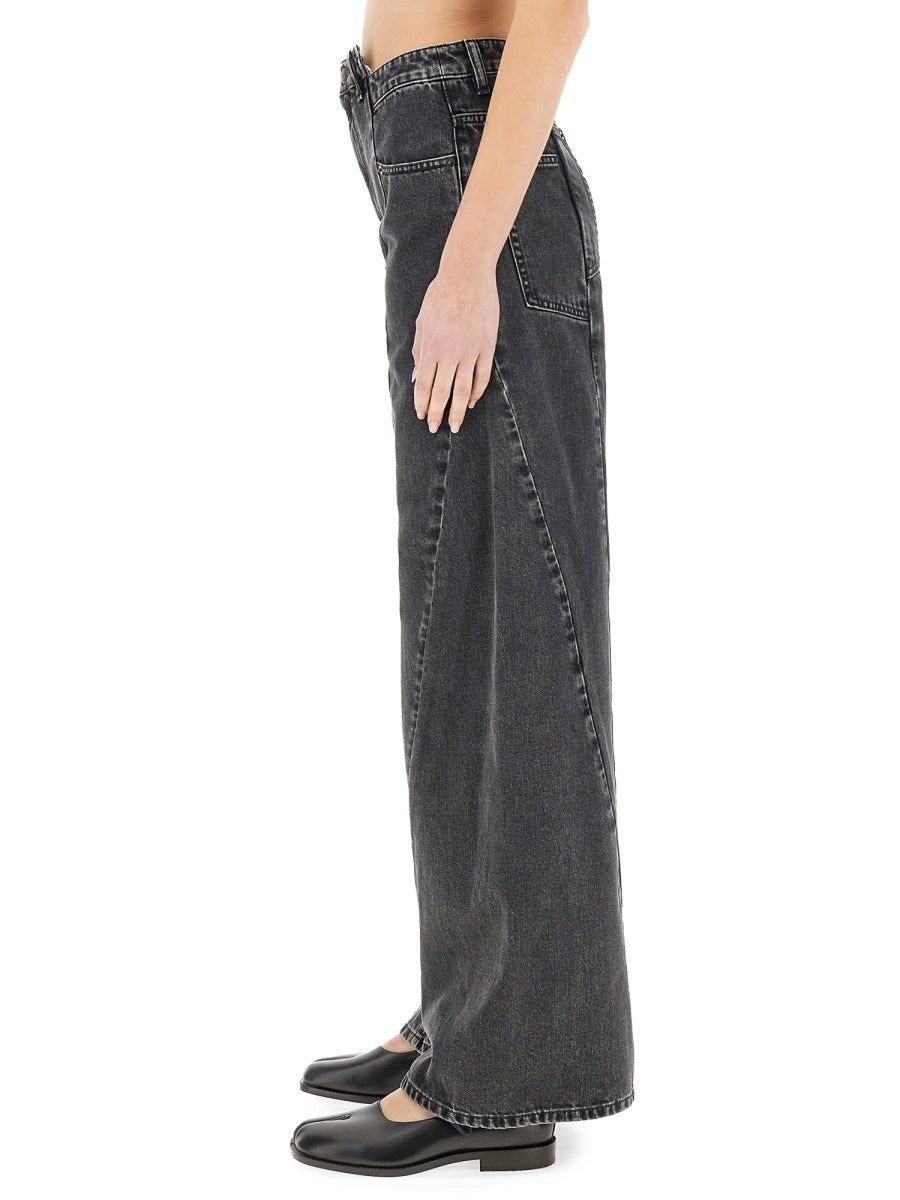 MAISON MARGIELA Flare Fit Palazzo Jeans - Size 38 IT