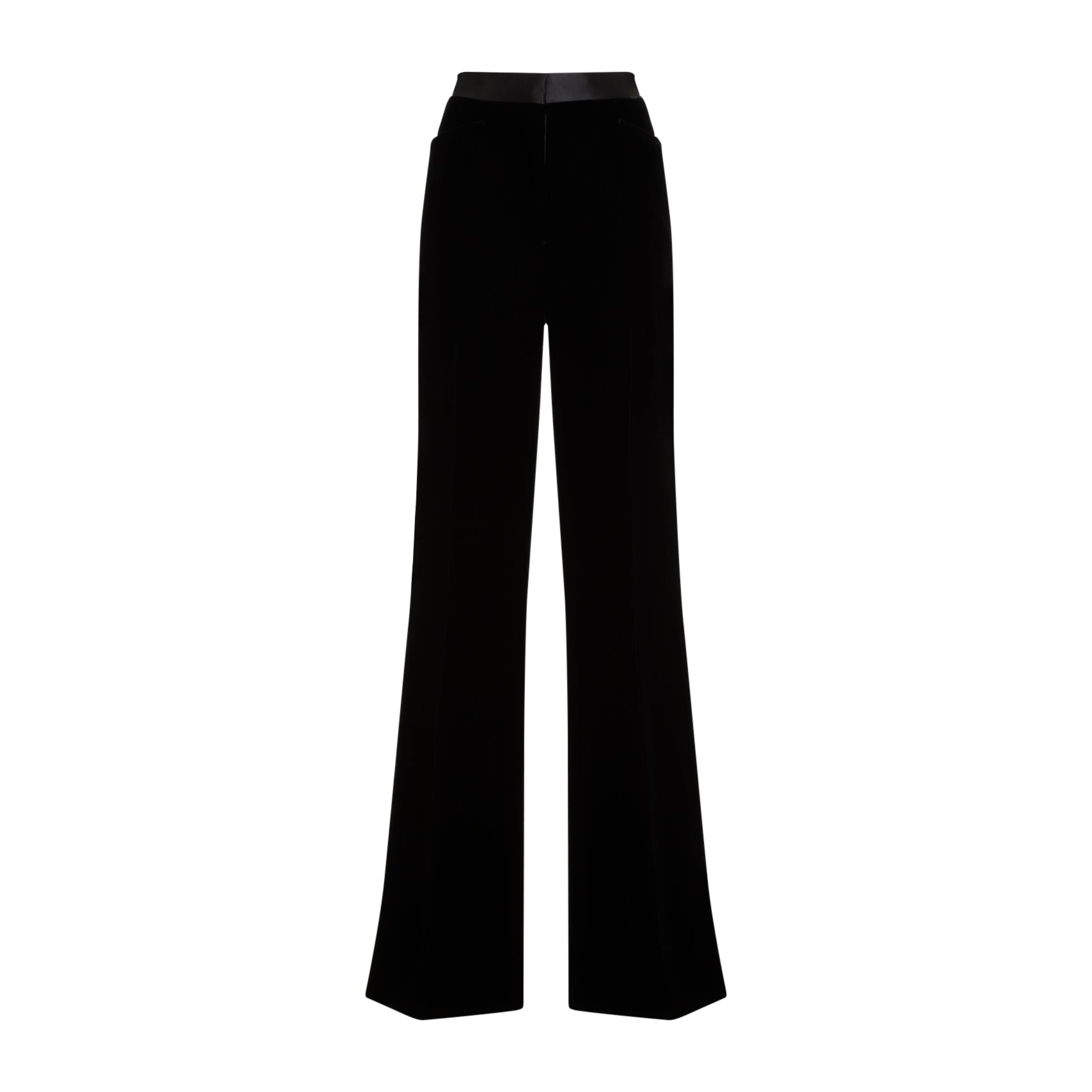 TOM FORD Viscose Velvet Boot Cut Pants