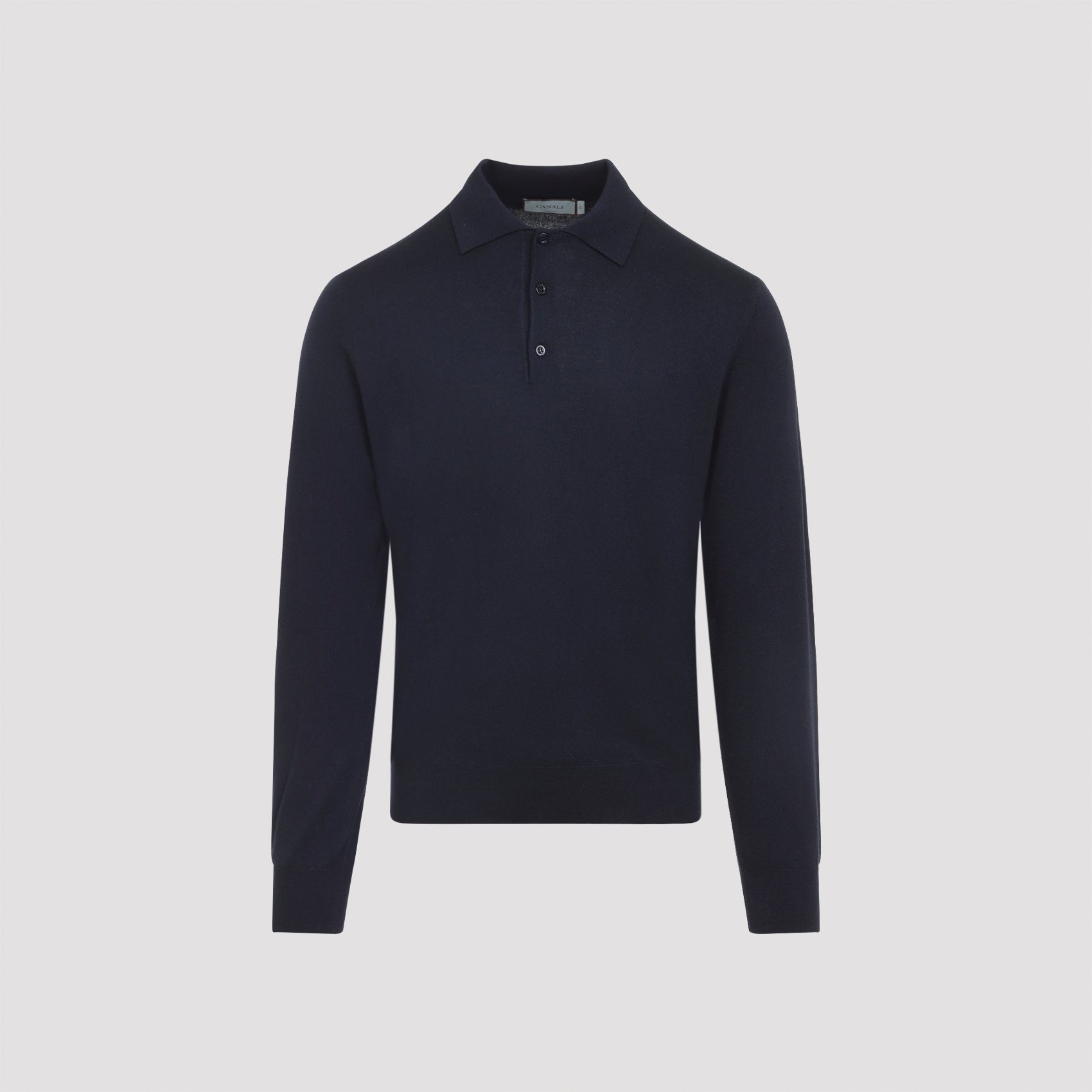 CANALI Cashmere Long Sleeve Polo