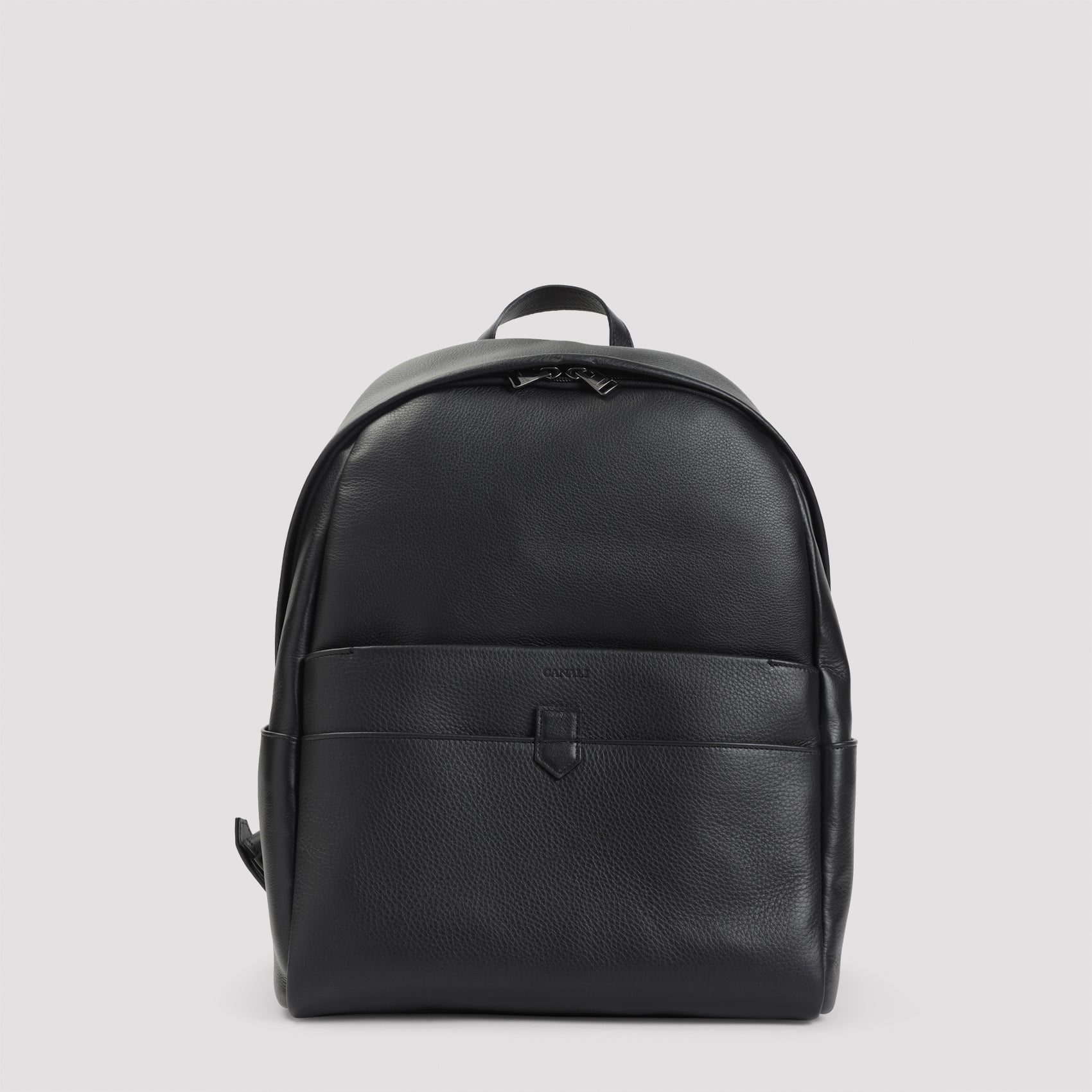CANALI Men's Leather Backpack (W:29cm H:40cm D:12cm)