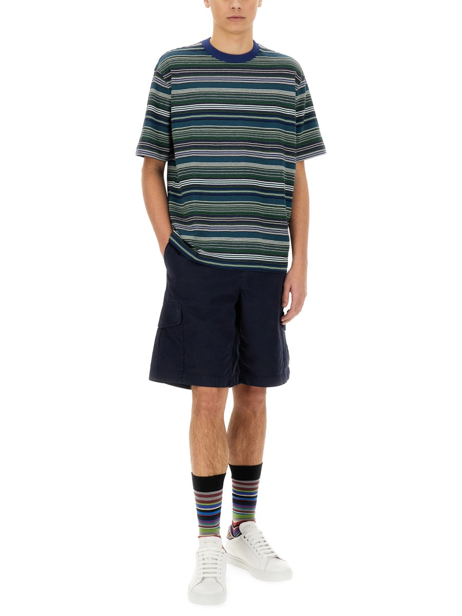 PS BY PAUL SMITH Men's Striped T-Shirt - Size L