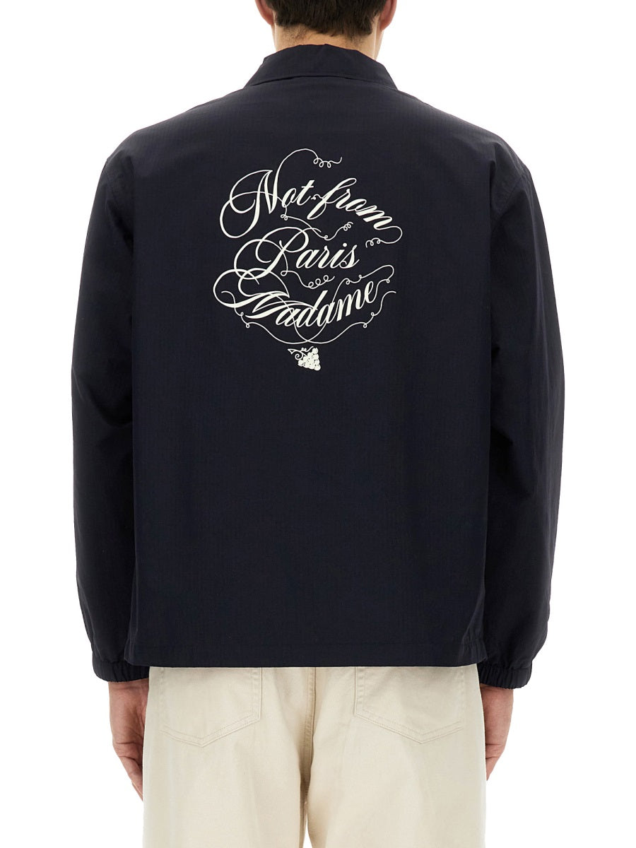 DRÔLE DE MONSIEUR Slogan Print Jacket - Size L