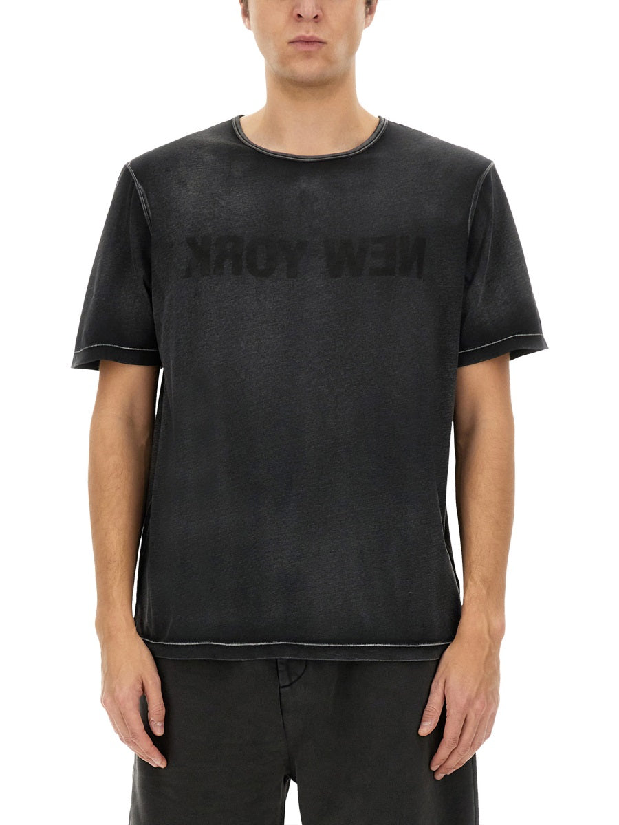 HELMUT LANG Garment-Dyed New York T-Shirt - Regular Fit