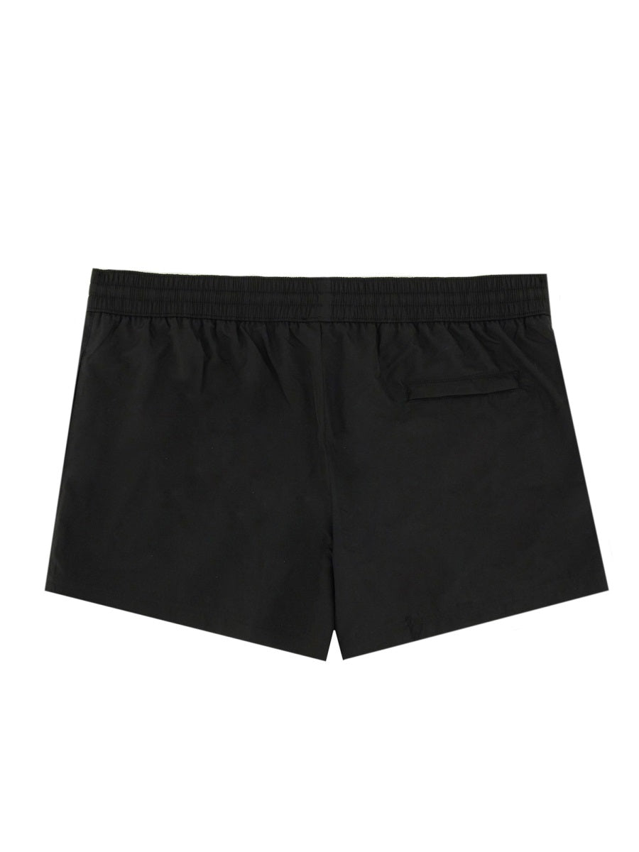 DOLCE & GABBANA Logo Plaque Men's Mini Swimsuit