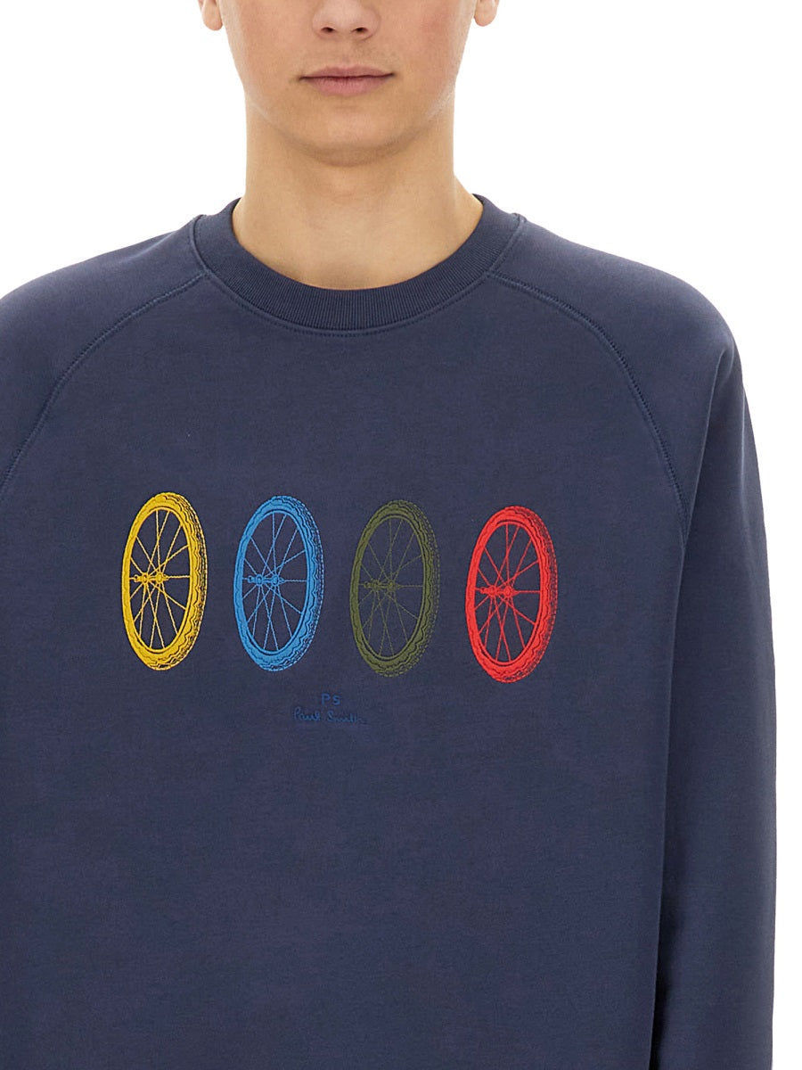 PS BY PAUL SMITH Bike Wheel Sweatshirt - Size L