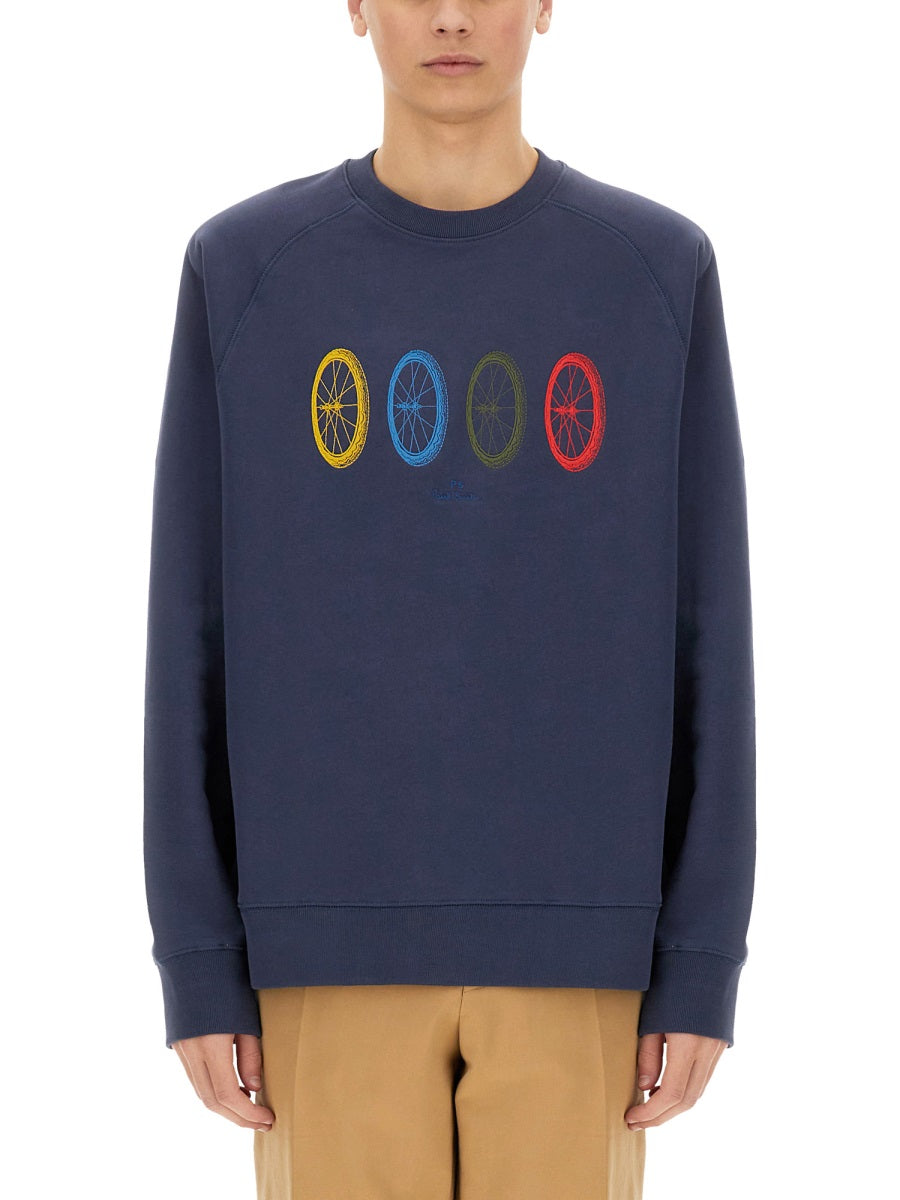 PS BY PAUL SMITH Bike Wheel Sweatshirt - Size L