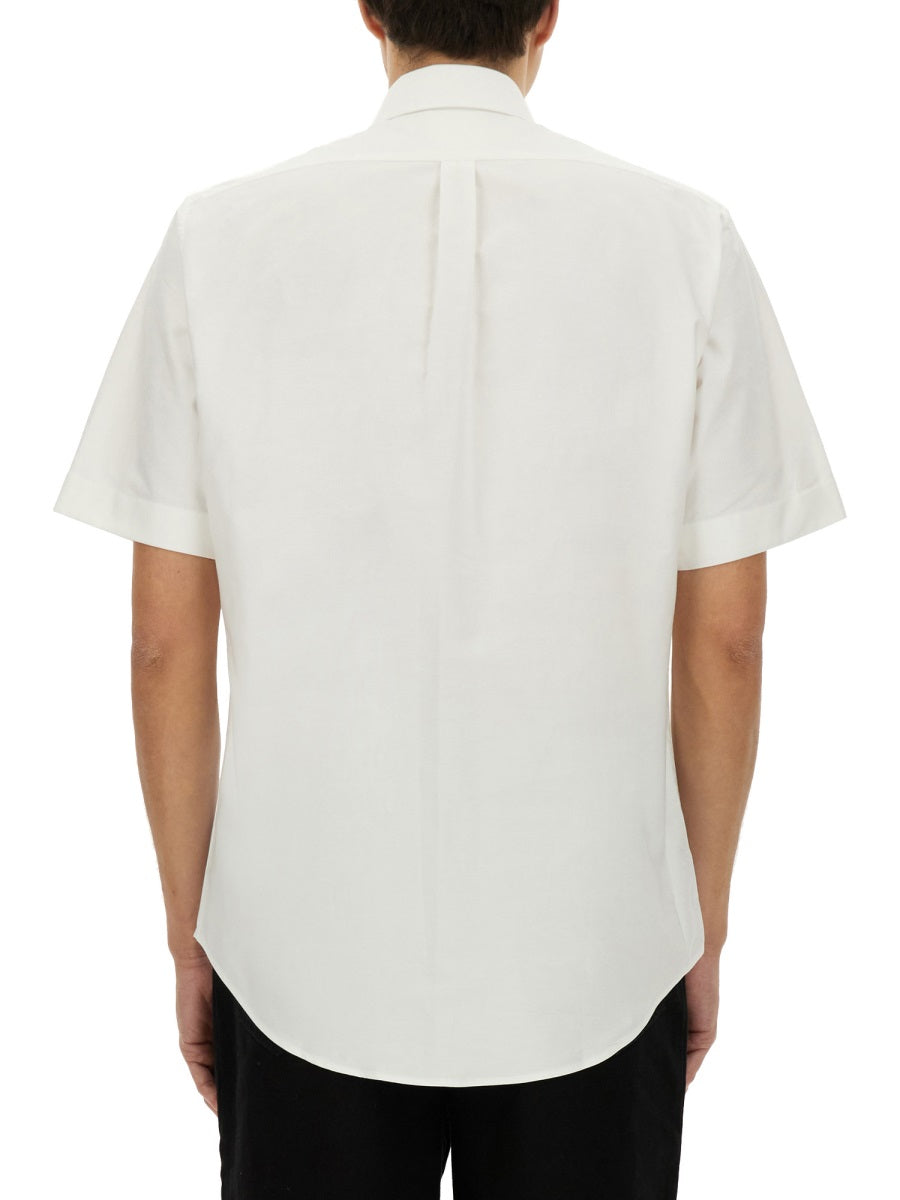 GIVENCHY Custom Fit Short Sleeve Oxford Shirt for Men