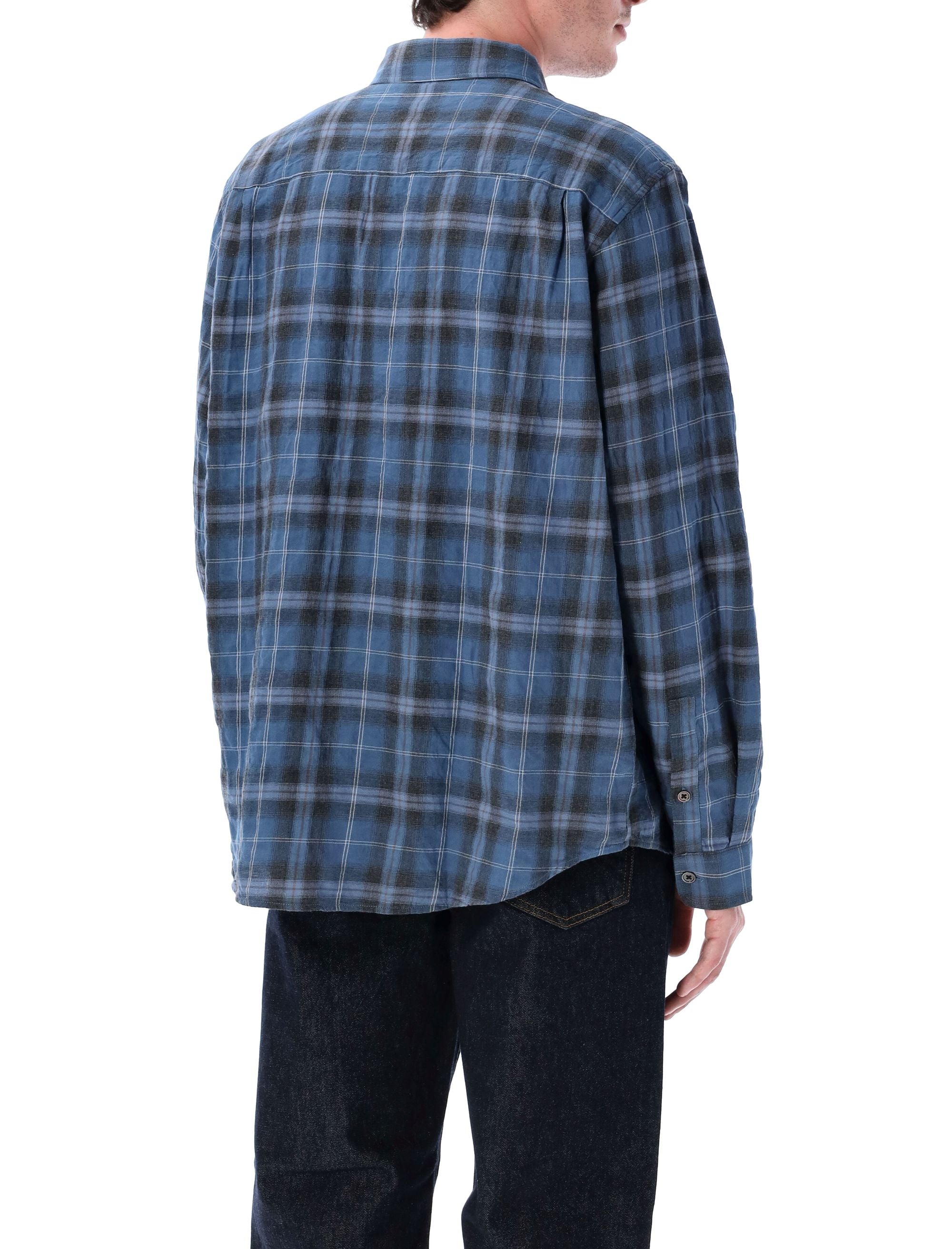STUSSY Beach Plaid Shirt - Size L