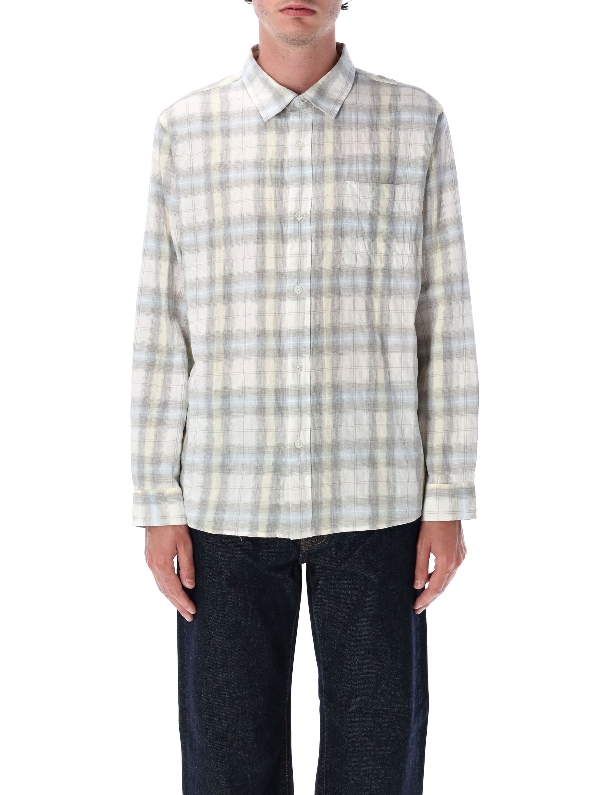 STUSSY Plaid Beach Shirt - Loose Fit, Long Sleeves