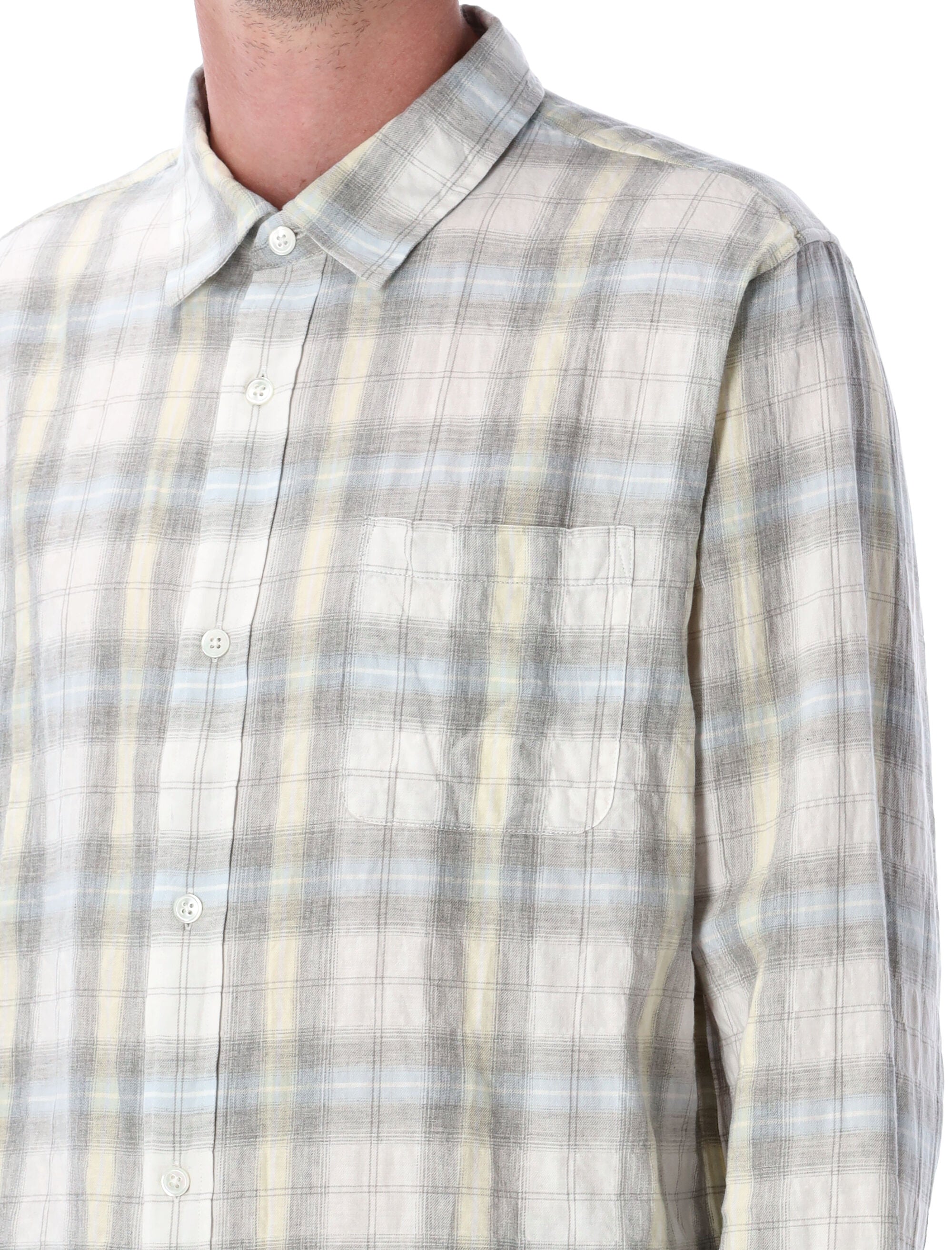STUSSY Plaid Beach Shirt - Loose Fit, Long Sleeves