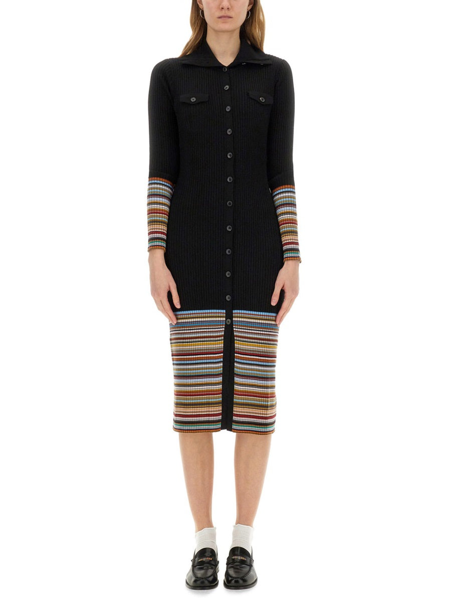 PAUL SMITH Wool Knit Dress - Size S