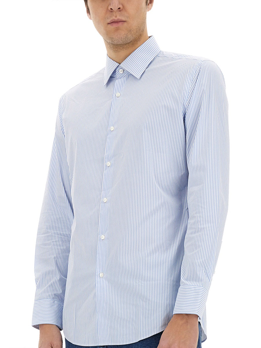 BOSS Men's Striped Shirt - Size 40