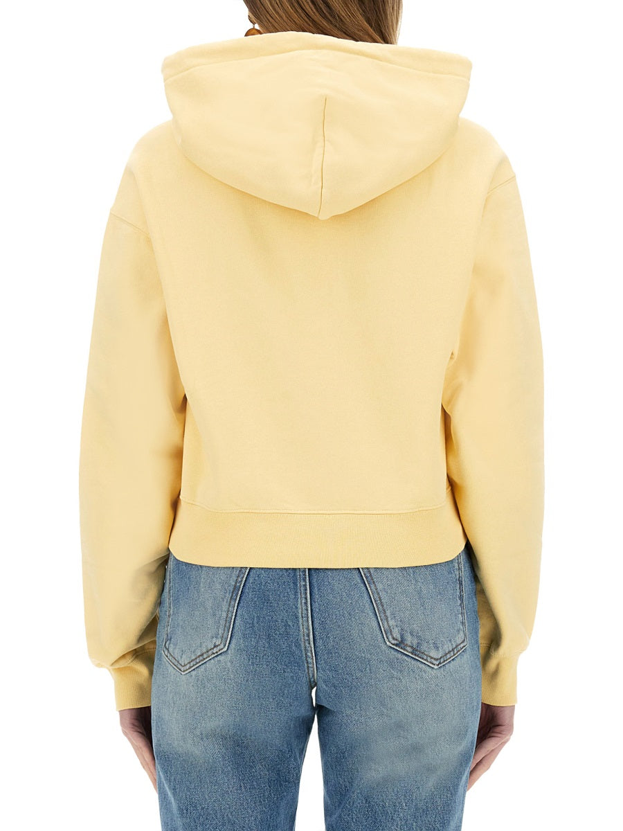 JACQUEMUS The Sweatshirt with Grosgrain Hood (S)