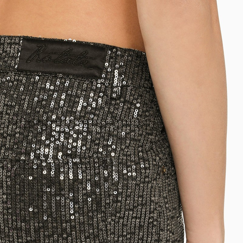 ROTATE BIRGERCHRISTENSEN Micro Sequin Mini Skirt for Women