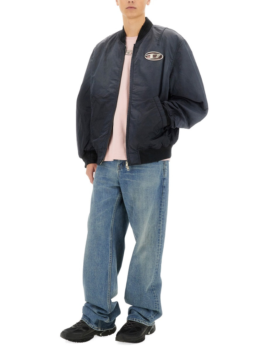 DIESEL Classic Cotton Bomber Jacket - Size 48