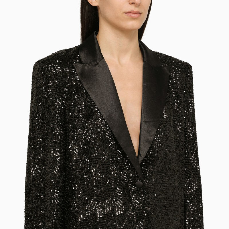 ROTATE BIRGERCHRISTENSEN Mini Sequin Single-Breasted Jacket