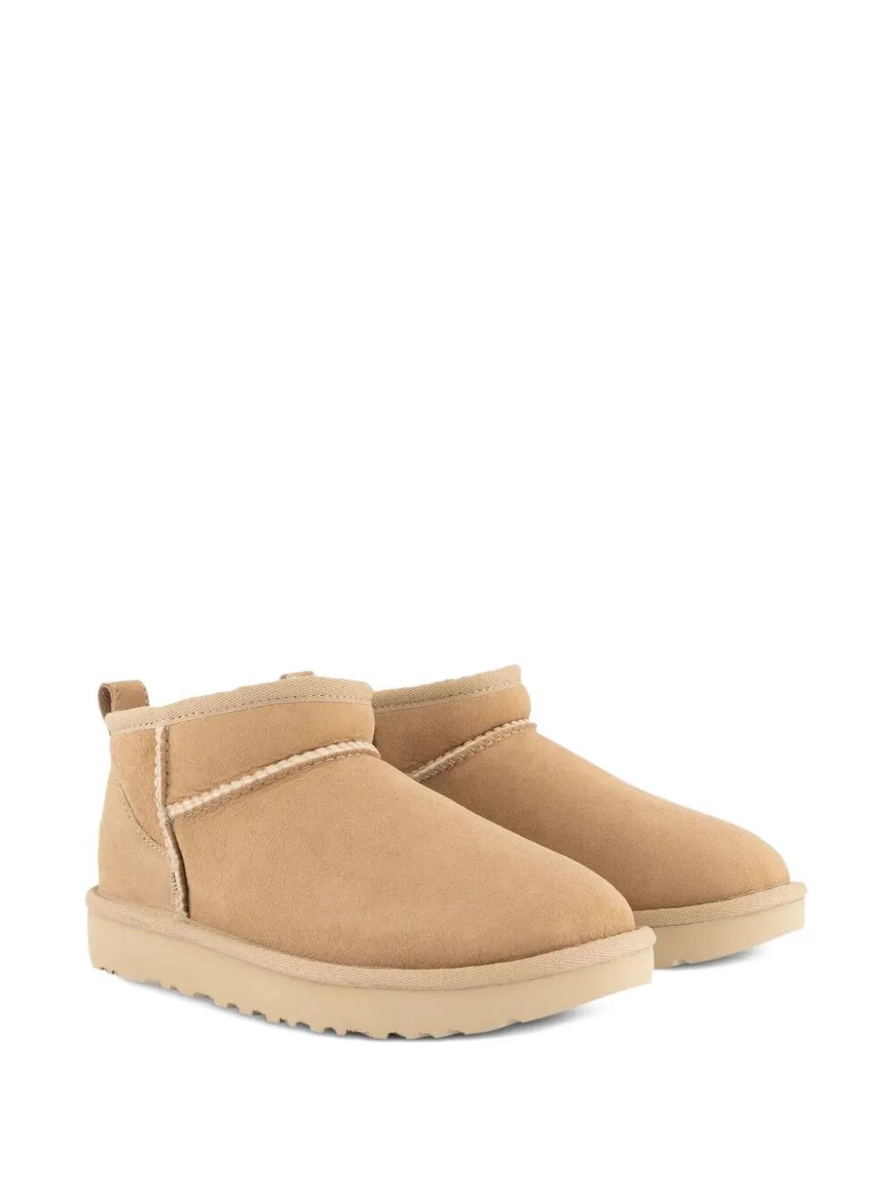 UGG Unisex Classic Ultra Mini Suede & Leather Boots