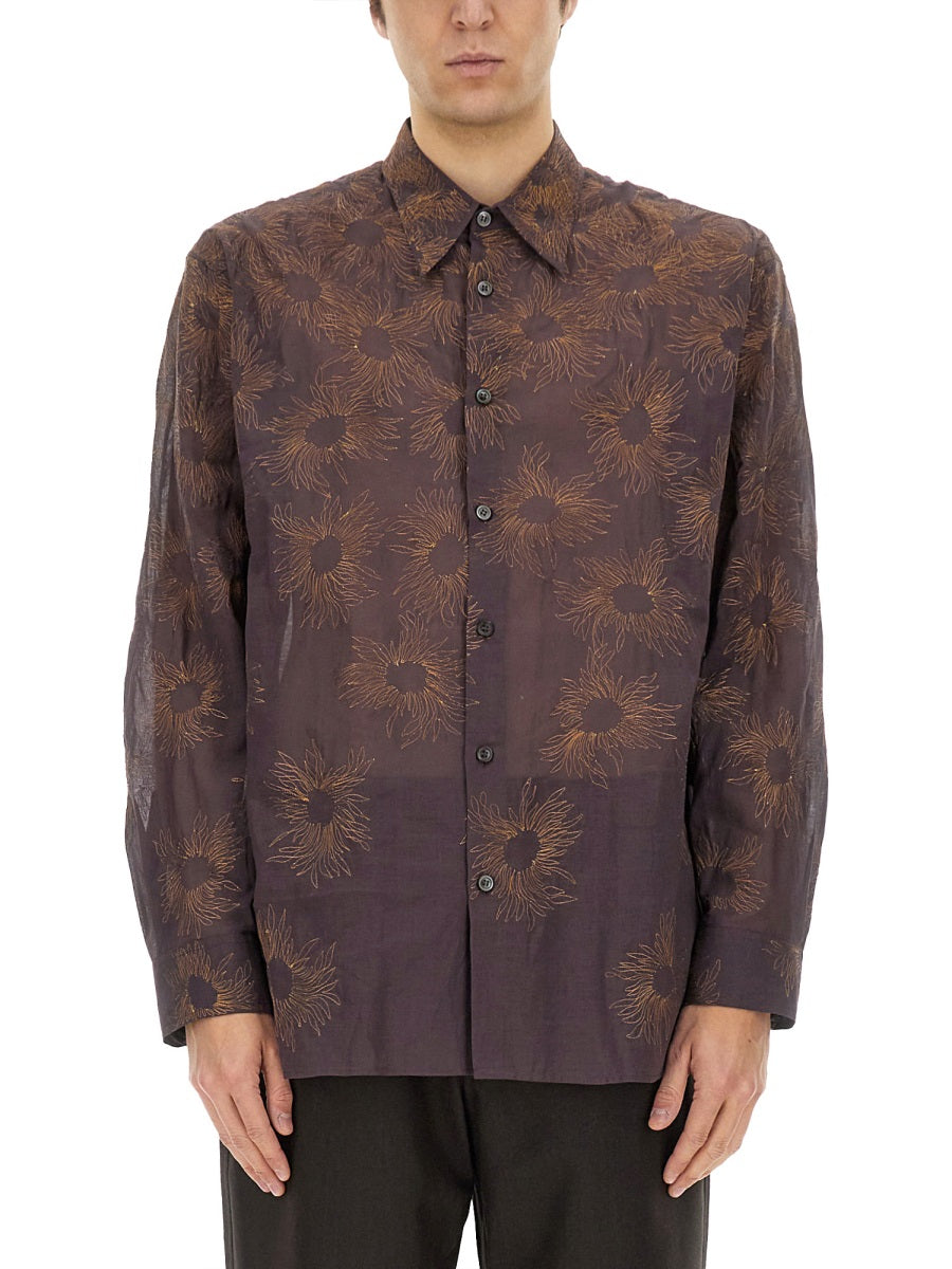 DRIES VAN NOTEN Printed Shirt (Size L)