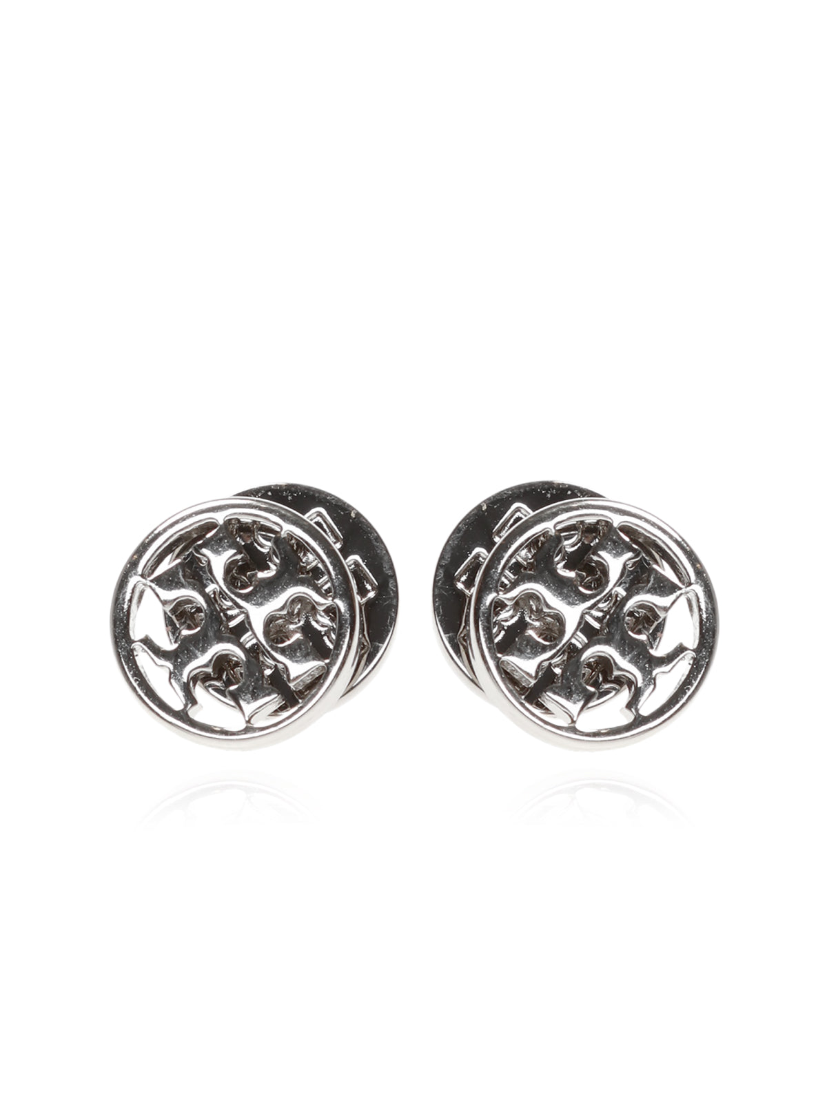 TORY BURCH Miller Monogram Logo Stud Earrings