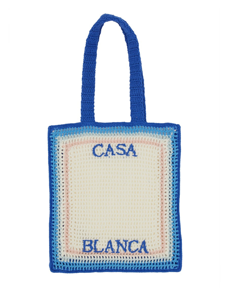 CASABLANCA Mini Crochet Handbag
