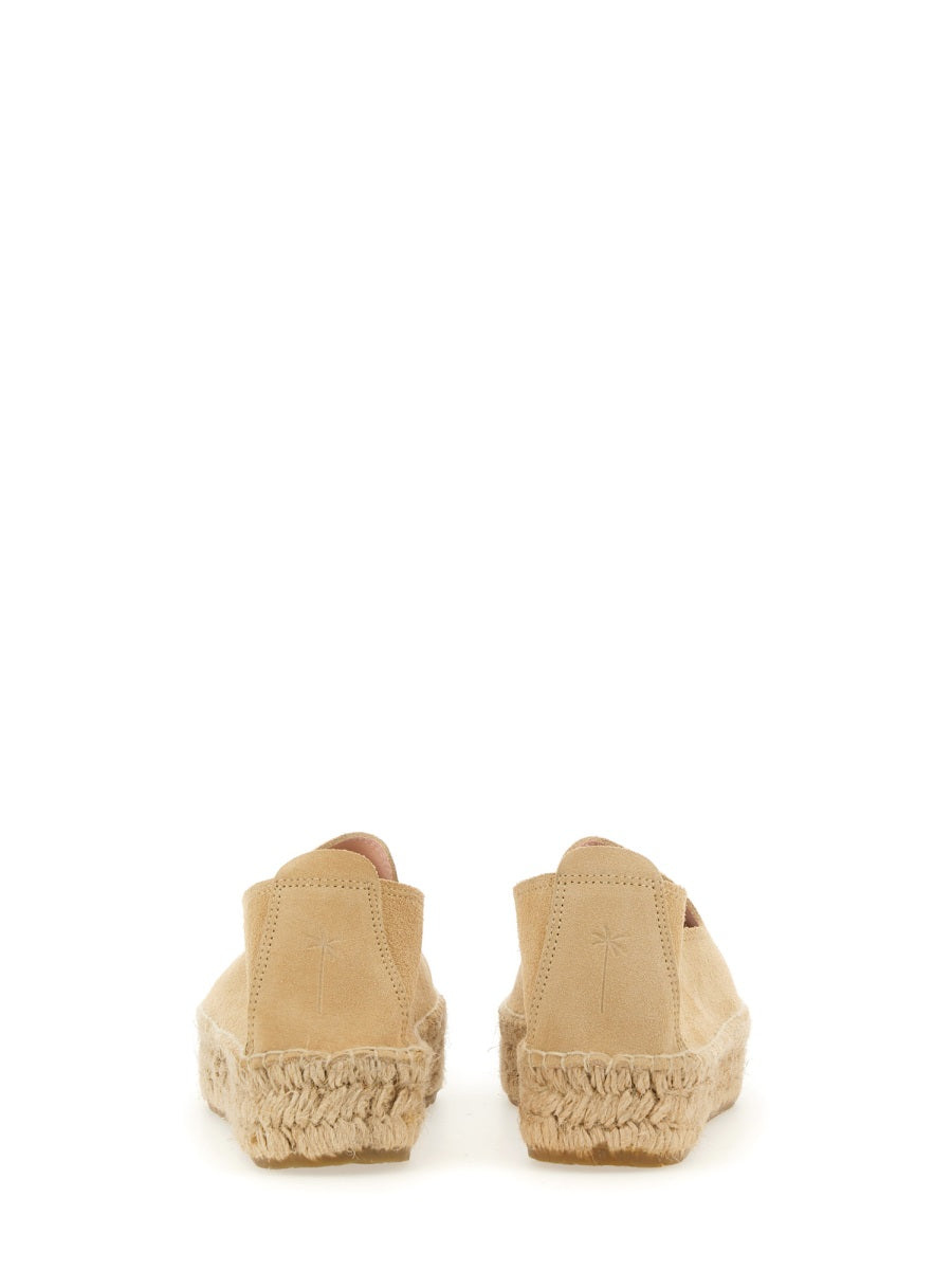 MANEBI Platform Espadrille Flats