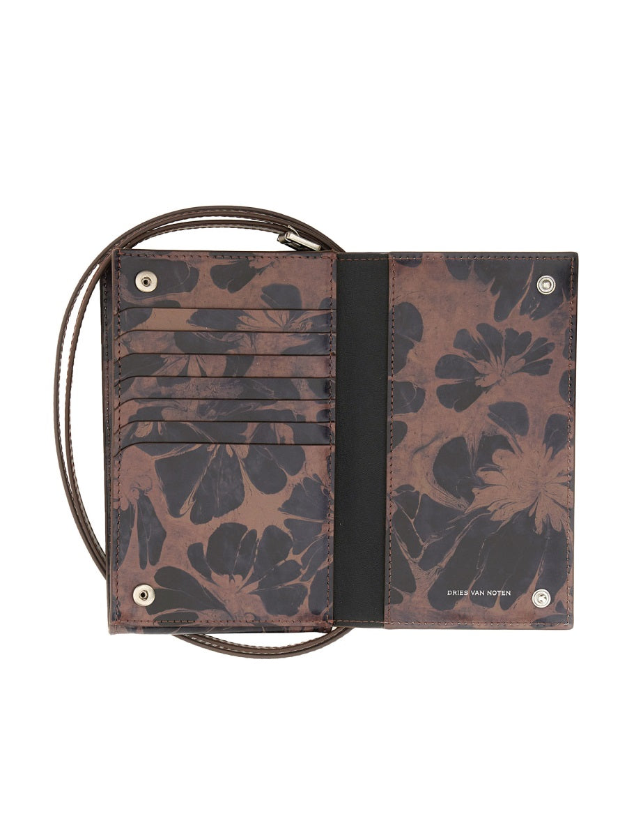 DRIES VAN NOTEN Men's Leather Phone Case - SS25 Collection